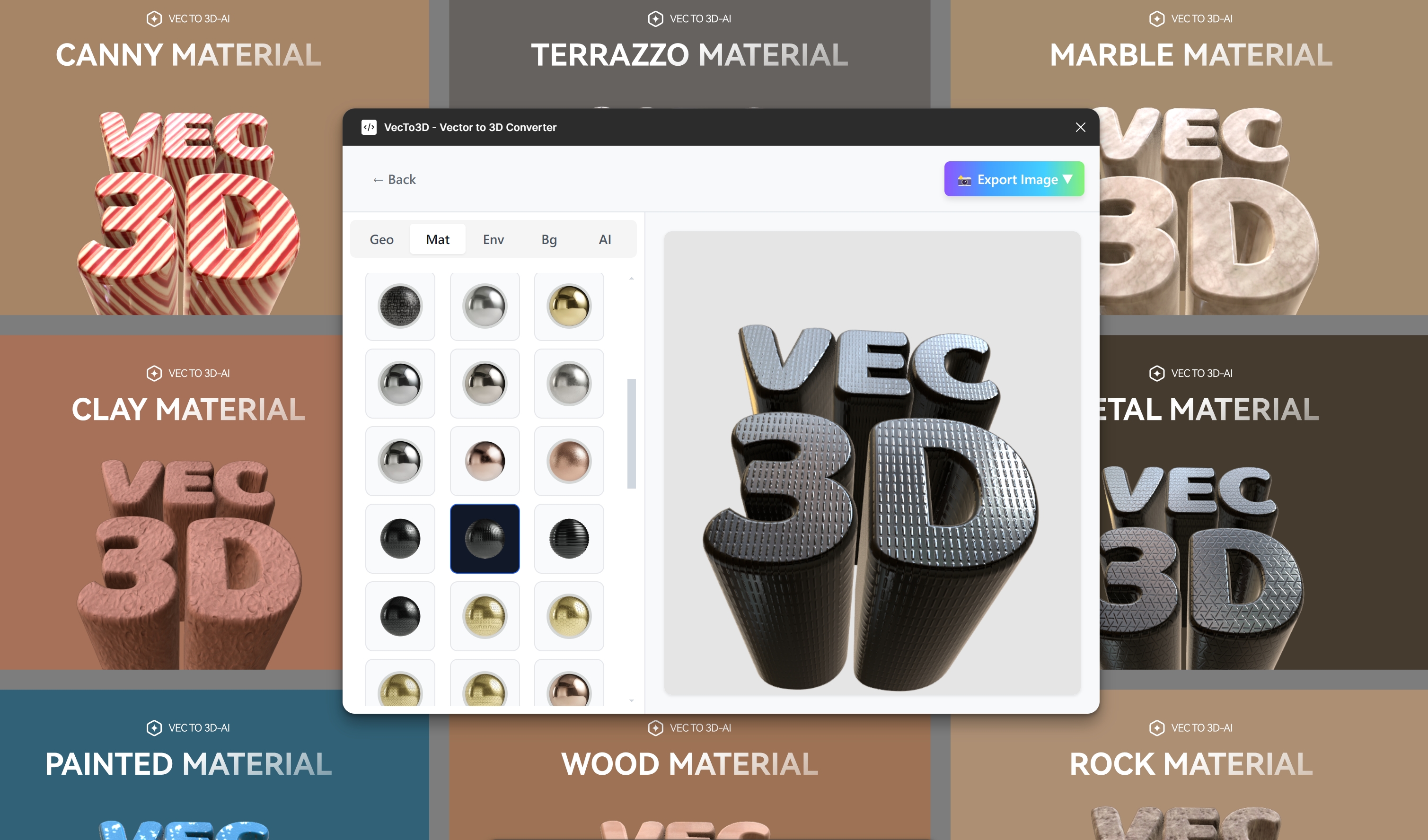 VecTo3D - Vector to 3D with AI